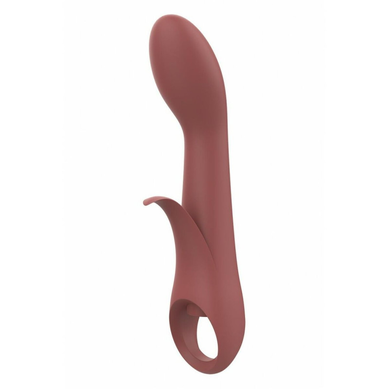 Vibrador Doble Estimulación Nude Marrón