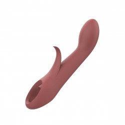 Vibrador Doble Estimulación Nude Marrón
