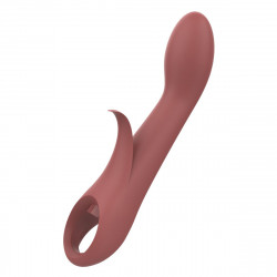 Vibrador Doble Estimulación Nude Marrón