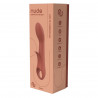 Vibrador Doble Estimulación Nude Marrón