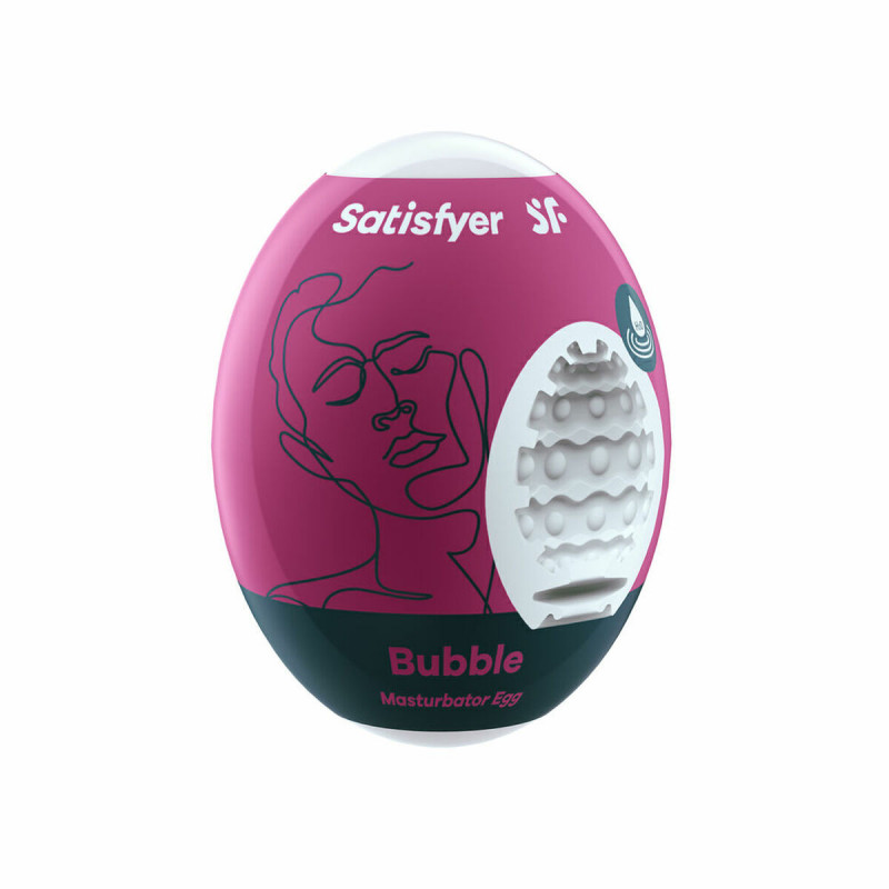 Huevo Masturbador Satisfyer Bubble Hydro Active Cereza