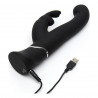 Vibrador Doble Conejito Happy Rabbit Negro