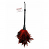 Plumas Eróticas Pipedream Negro Rojo