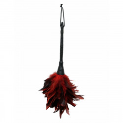 Plumas Eróticas Pipedream Negro Rojo
