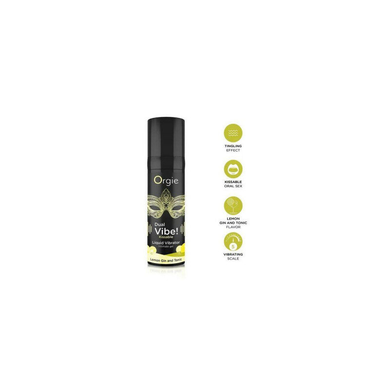 Lubricante Orgie 15 ml Limón Vibrador